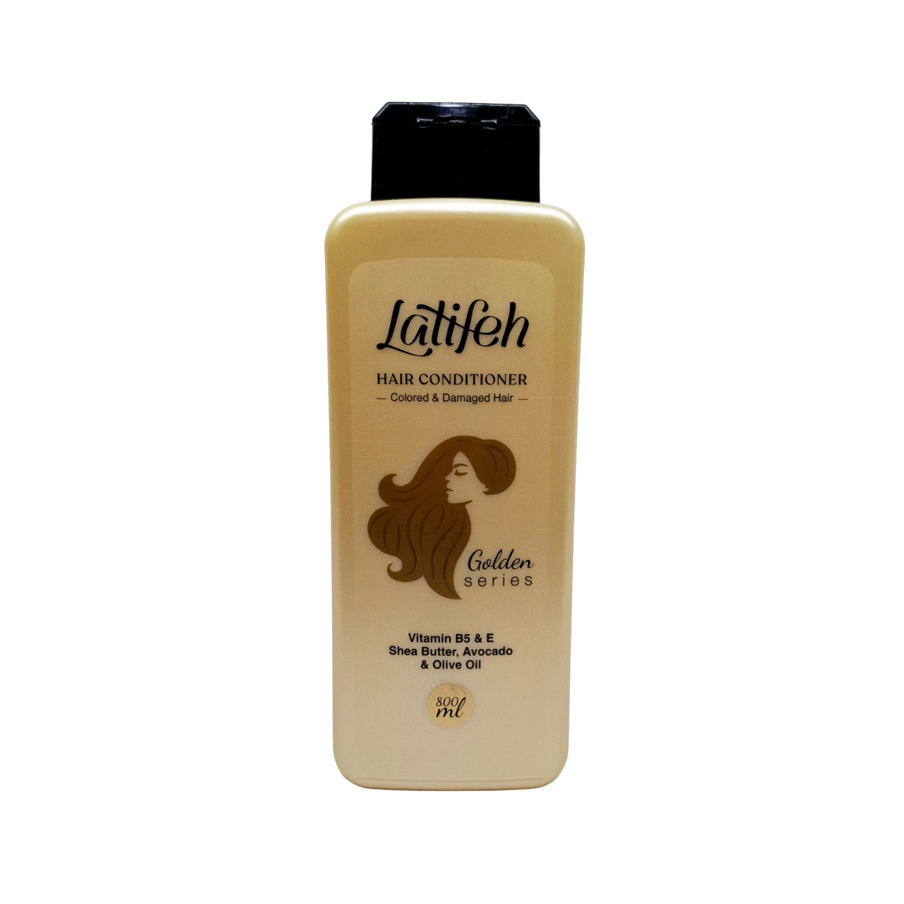 شامپو نرم کننده طلایی مناسب موهای آسیب دیده و رنگ شده لطیفه - 800ml