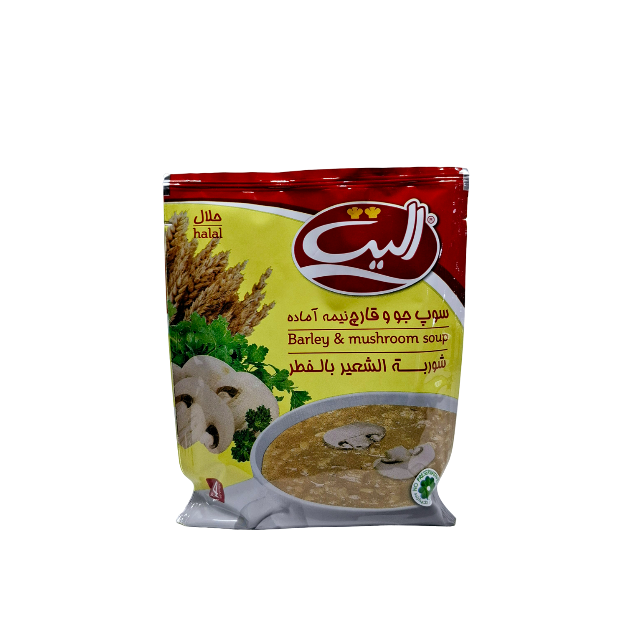 سوپ جو و قارچ نیمه آماده الیت